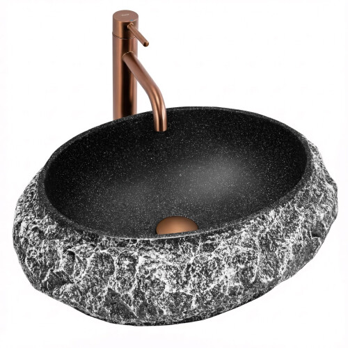 Lavabo Da Appoggio Rea Mika Gabro Black 1