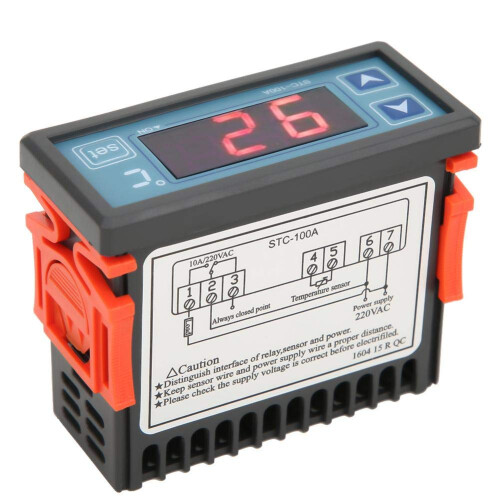STC-100A Temperature Controller Cool Heat Refrigerator Thermostat Regulator Thermoregulator Thermocouple Sensor,AC 220V 2