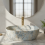 Νιπτήρας Rea Amelia Ruststone 48 (48 X 34.5 X 13.5 Εκ) 4