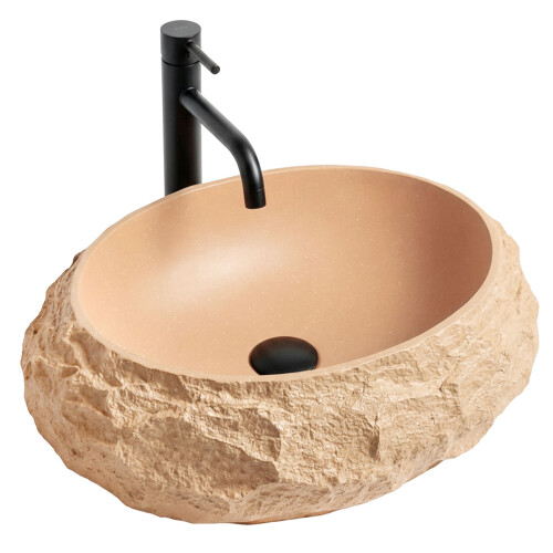 Countertop Basin Rea Mika Light Terracotta 1