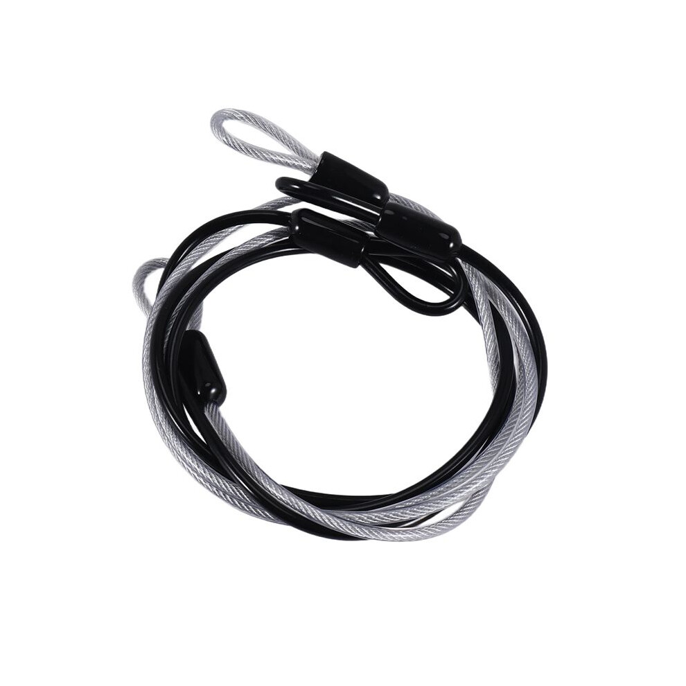 100Cm/3.3Ft Long Travel Security Cable Lock,Braided Steel Coated Safety Cable Luggage Lock,Safety Cable Wire Rope 4711436336163