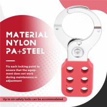 2 PCS Lock Out Tag Out Lock Hasp Veiligheidshangslot Lockout Stalen Nylon Hasp Lock voor IndustriëLe Apparatuur