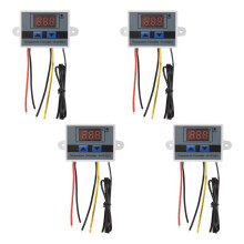 4 Piezas XH-W3001 MóDulo Controlador de Temperatura Digital Interruptor de Termostato Sonda Impermeable Termostato ElectróNico 12V 10A 120W