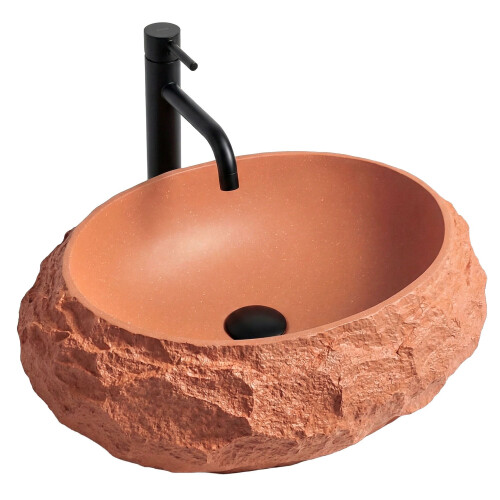 Lavabo Da Appoggio Rea Mika Terracotta 1