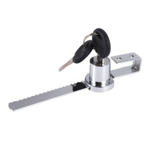 Display Case Lock Sliding Glass Door Ratchet Lock Security Glass Cabinet Lock with 2 Keys
