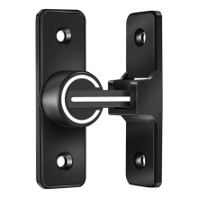 Barn Door Lock Hardware, 90 Degree Heavy Duty Gate Latches Flip  Safety Door Bolt  Lock 1 Pack