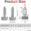 4Pcs Handle Quick Release Pins,Quick Release Lock Pin, Retractable Spring Plunger, M6 Lockout Kit for Rolling Tool Box 10