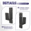 Door Barricade Brackets,2 Pack Drop Open Bar Holder for Home Security, 2X4 Bar Brackets Prevent Unauthorized Entry 3