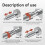 Quick Release Pins, Tools Handle for M6 Retractable Spring Locking Pins Plunger  for Rolling Toolbox 2pcs 3