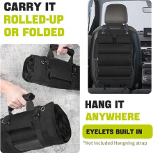Werkzeug-Rolltasche, Rollwerkzeug-Organizer mit 3 Abnehmbaren Taschen, Werkzeugrolle für Mechaniker/Elektriker/Motorrad