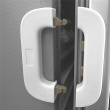 Refrigerator Freezer Door Lock for Kids Child Proof Refrigerator Lock No Tools Required Easy Installation Gray