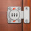 Mechanical Keyless Cabinet Lock, Swivel Drawer Lock Combination Lock, Combination  File Cabinet Lock (Silver) 5