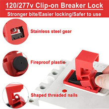 Elektrische Lockout Tagout Kit -Lock Out Tag Kits met Grendels, Stroomonderbrekerslot, Veiligheidshangslot (2 Sleutels Per Slot)