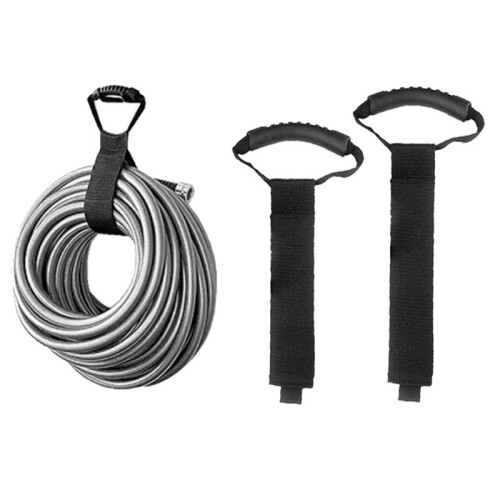 Storage Strap Heavy Duty Hook and Loop Cord Carrying Strap and Organizer with Handle for Pool Hoses Garden Hoses Cables 2