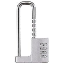 Cabinet Lock,Combination Padlock,Stainless Steel Gym Locker Lock Code Long Adjustable Shackle Lock for School,Gym Silver