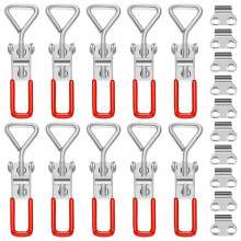 10Pcs Toggle Clamp, 304 Stainless Steel Pull Hasp Latches, Quick Release Hand Tool Toggle Clamp