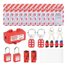 Elektrisk Kretsbrytare Lockout Tagout Kit, Safty HäNglåS Set Plug Lock Out Tag Station Hasps för Industri, Bil