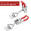36Pcs Adjustable Toggle  Clamp Pull  4001 Heavy Duty  Lock Metal Door Latches Sturdy Latches Hardware 4