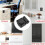Cabinet Door  Keyless Combination Lock Cabinet Mechanical 3-Digit Passcode Cabinet Lock for Kitchen Cabinet Black 5