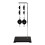 Physics Experiment Pulley Set with Stable Base for Science Lab Mechanics Study Durable Metal 1