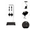 Physics Experiment Pulley Set with Stable Base for Science Lab Mechanics Study Durable Metal 2