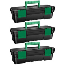 Boîte à Outils en Plastique de 10 Pouces, Boîte de Rangement D'Outils avec Poignée pour la Menuiserie et la Réparation D'Électricien, Boîte de