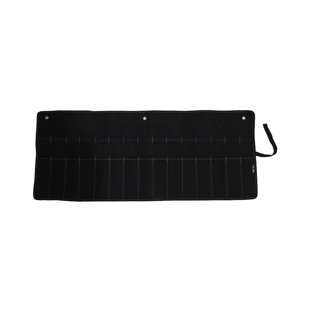 Chisel Hanging Bag Canvas Pocket Tool Roll Holder Wrench Pouch 15 Pockets For Knife Hammers Gouges Carpenter 6032048553501