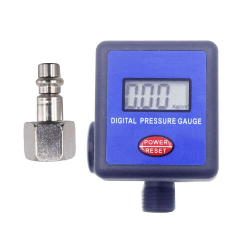 Válvula de Controle de Medidor de Pressão de Ar Digital 1/4 Polegadas 145 PSI Válvula Reguladora de Pressão Digital para Sprays PaintTool, A 1