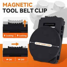 3-Teiliger Magnetischer Werkzeuggürtelclip, Magnetischer Werkzeughalter für Den Gürtel, Magnetischer Clip-Werkzeuggürtelzubehör für