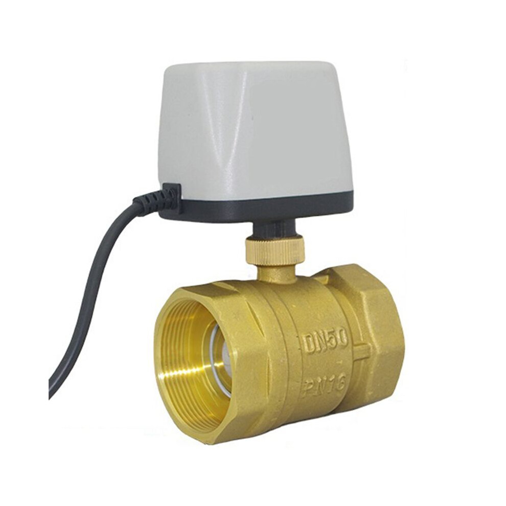 Photos - Tap / Valve / Fitting Brass Normally Closed Quick-Open Motorized Valve 2-Wire Brass Electric D50