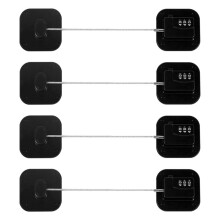 Refrigerator Lock, Combination Lock for Refrigerator Cabinets, Drawers, Heavy Duty Fridge Lock, Safety Lock 4 Pack