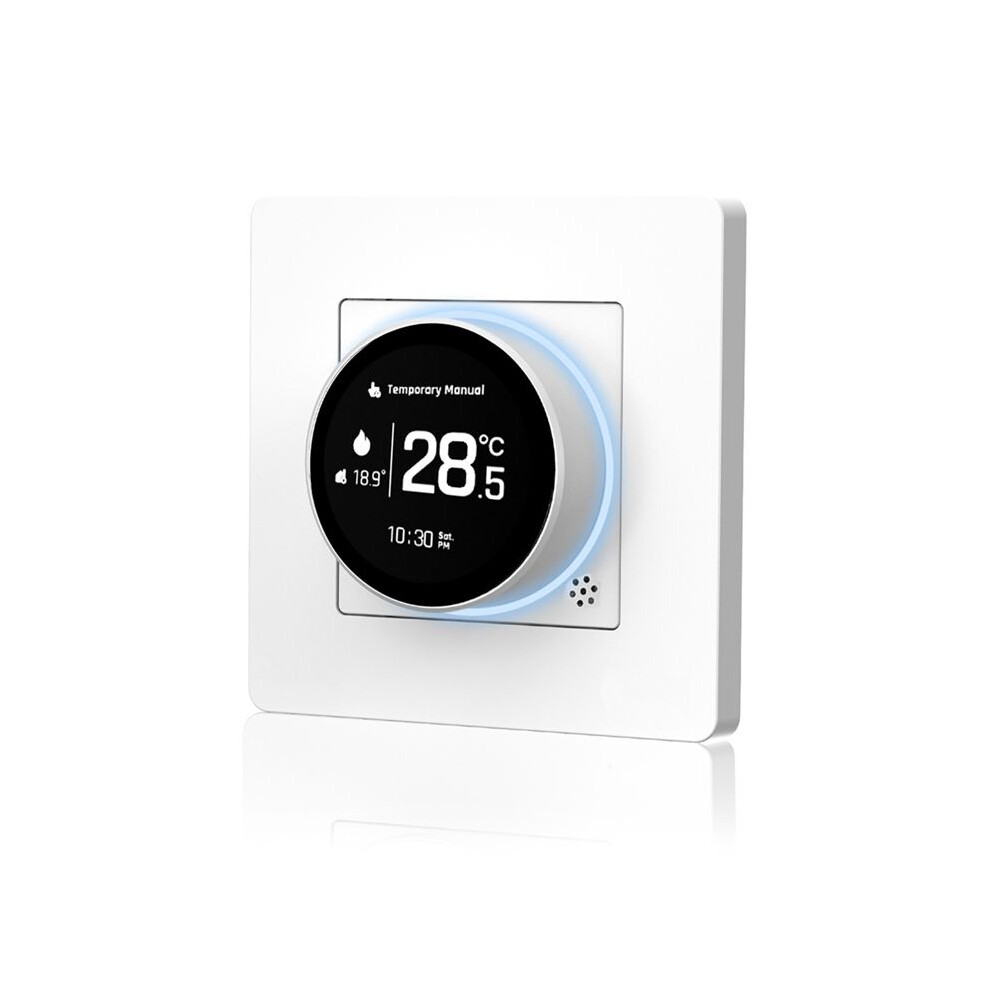 Tuya Zigbee Knob Thermostat Electric Floor Heating Temperature Controller Works With For Alexa Googlehome White 6031550499765