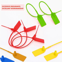 500Pcs Plastic Tamper Seals Zip Ties for Blank Security Tags Disposable Self-Locking Signage Trailer Truck Seal Tie 25cm
