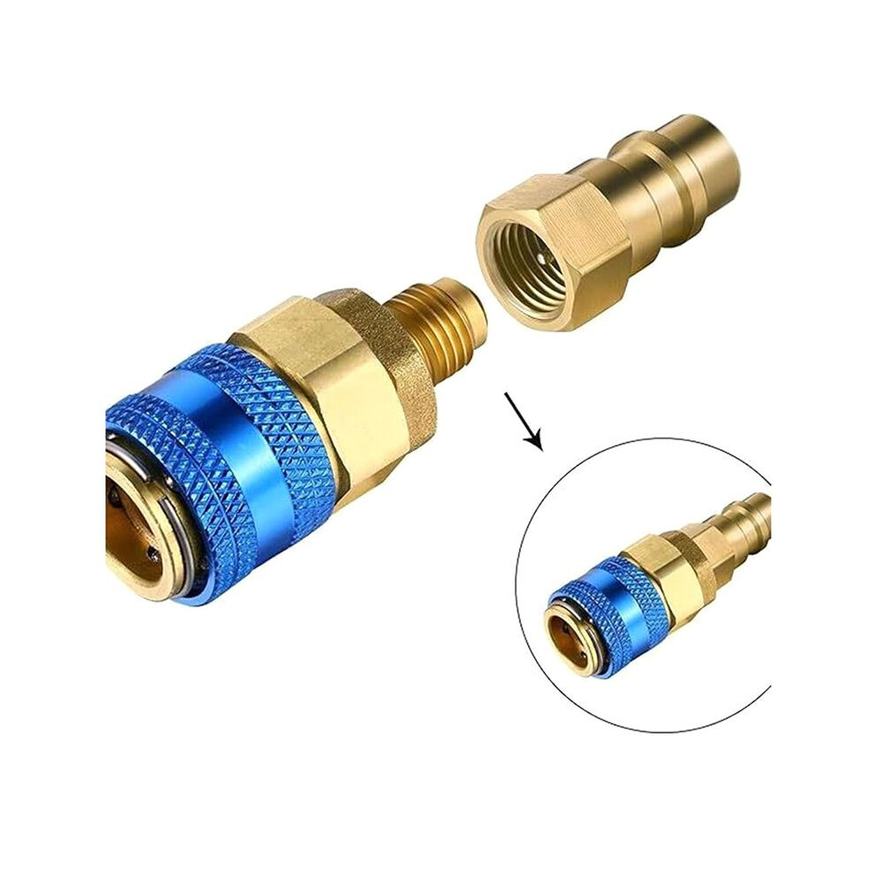 R134a Conversion Kits Air Conditioners Filling Valves Fittings Port Adapter Retrofits Quick Disconnect Couplers 6033158097046