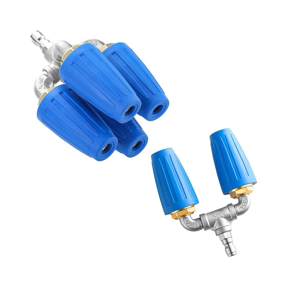 4-In-1 Turbo Nozzle Pressure Washer,Dual Turbo Nozzle Pressure Washer,Rotating Turbo Nozzle With 1/4Inch Quick Connector 6032048549030