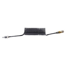 6mm Low Pressure Coil Hose with Foster Quick Release Coupling HPA Quick Disconnect Coupling Low Pressure Corrugated Hose