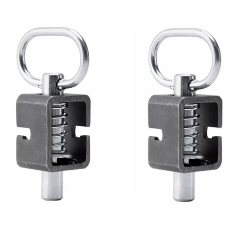 Trailer Gate , Spring  Lock, Weld  5/8inch Spring  Assembly with Plain Tube 2 Pack 1