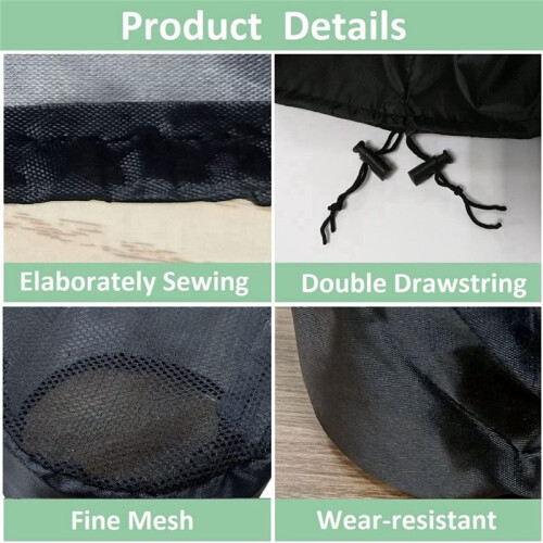Pacote com 4 Capas de Ventilação para Barraca de Cultivo, Capas de Ventilação para Filtro de Duto de 6 Polegadas, Acessórios de Ventilação para 1