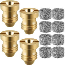 4 Pieces 1.1 mm Foam Cannon Orifice Nozzle and 8 Pieces Foam Maker, High Replacement Thread Nozzle 3000 PSI