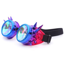 Steampunk Goggles with Rivets and Vintage Hat for Industrial Age Gothic Costume Party Cosplay