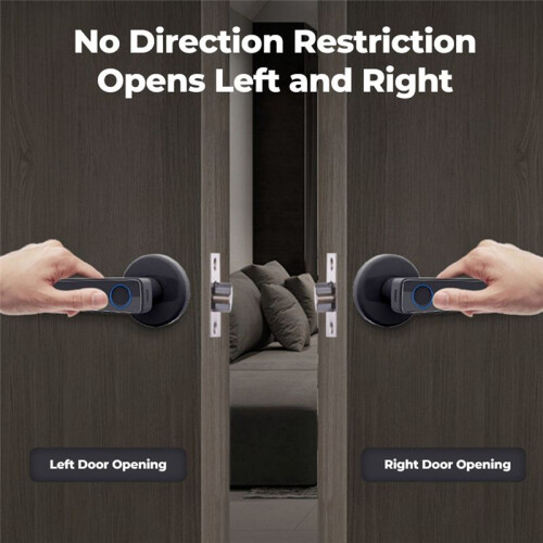 Door Knob Fingerprint Door Lock  Locks with Passcode Keypad Biometric Keyless Entry Door Lock with Handle 2