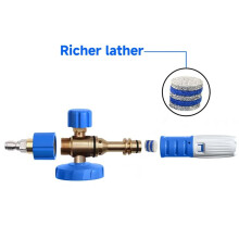 3set 1.1 mm Foam Cannon Orifice Nozzle and Foam Maker Replacement Thread Nozzle Tips and Mesh Filter for Snow Foam Lance