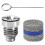 1.1mm Hole Foam Cannon Nozzle Kit for Foam Cannon Replacement Threaded Nozzle Tip and Mesh Filter with Cleaning Tool A 1