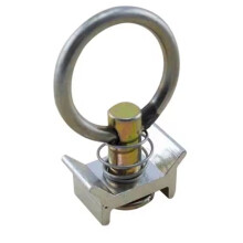 Aluminum Track Lock, Fixed Buckle, Stainless Steel Ring Aluminum Base,Single Stud Fitting
