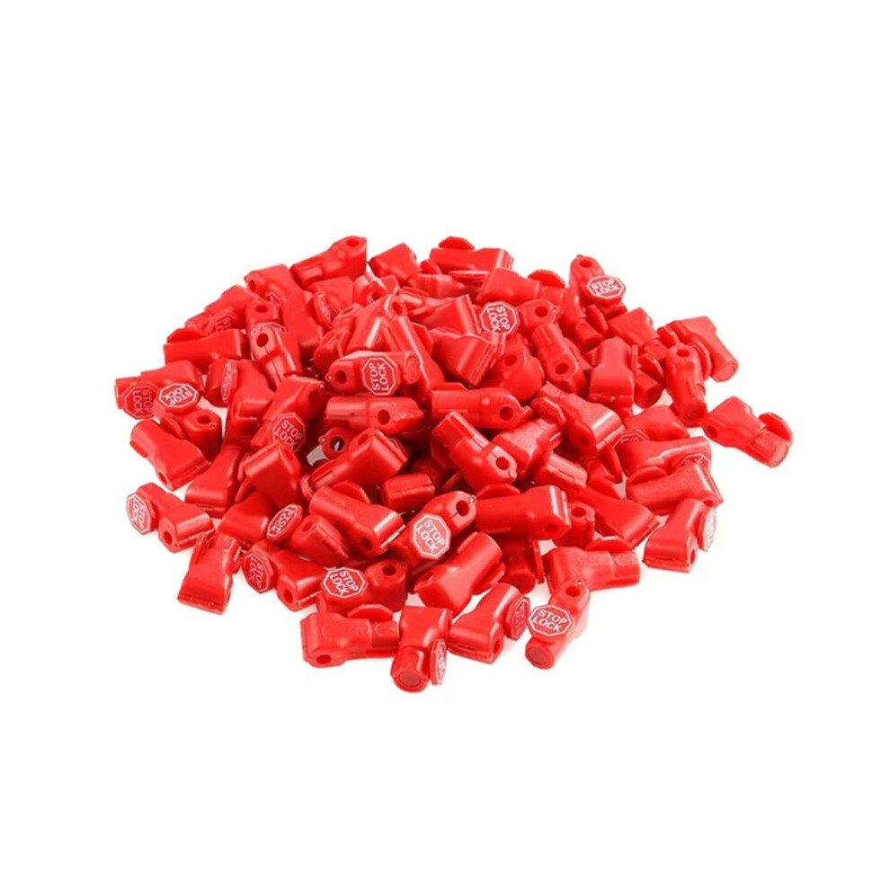100Pcs 6Mm Anti-Theft Locks Device Retail Shop Supermarket Peg Hook Stop Lock Pegboard Safety Display Hook Lock Red 6033072065527
