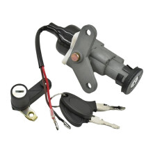 Motorcycle Electric Door Lock Kit Ignition Lock Cover with Keys for C8 LYM110-2-3 Crypton R T110 T110C