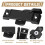 4 Pcs Window Replacement Sash Lock-2-1/4 Inch Mounting Hole Centers Sash Lock,Black Sash Lock 5