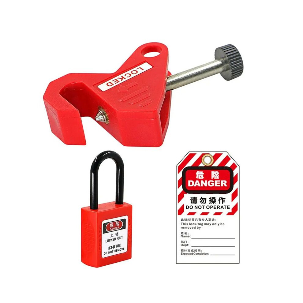 Breaker Lock Circuit Breaker Safety Lock Home Distribution Box Lockout Isolation Device For Factory Safety Locking Tool 6032368582342