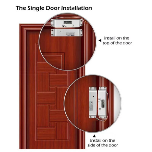 Electric Drop Bolt Lock Fail Secure Mode DC12V/24V with Adjustable  Delay Close When No Power 2
