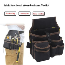 Multifunctional Tool Storage Bag Pouch Belt Electrician Toolkit Drill Wrench Screwdriver Hardware Tool Bags Organizer,A